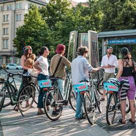 Tour in bici a Berlino di 17 km tra luoghi nascosti