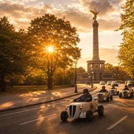 Berlino: Tour panoramico della città in auto a bordo di una Mini Hot Rod