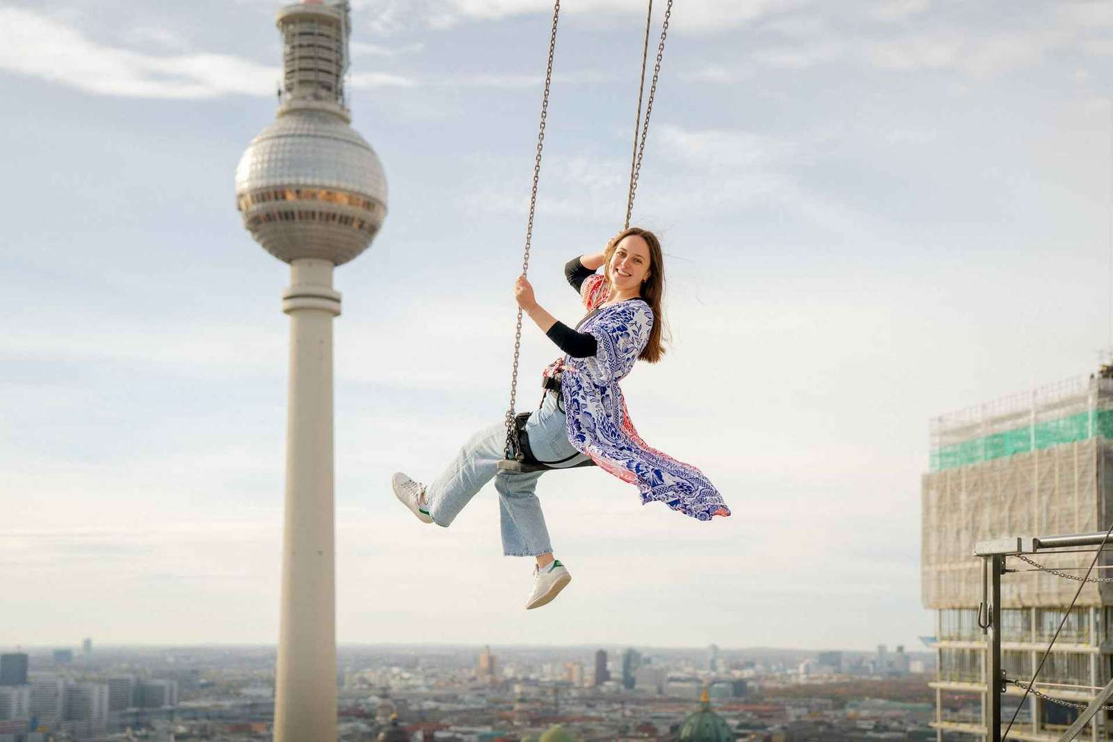 Berlino: L'altalena più alta d'Europa