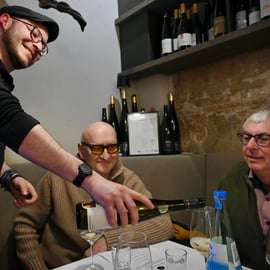 Degustazione di vini tedeschi al Mauerwinzer di Berlino