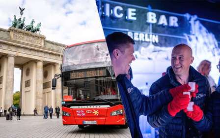 Berlino: biglietto combinato per autobus hop-on hop-off e Icebar