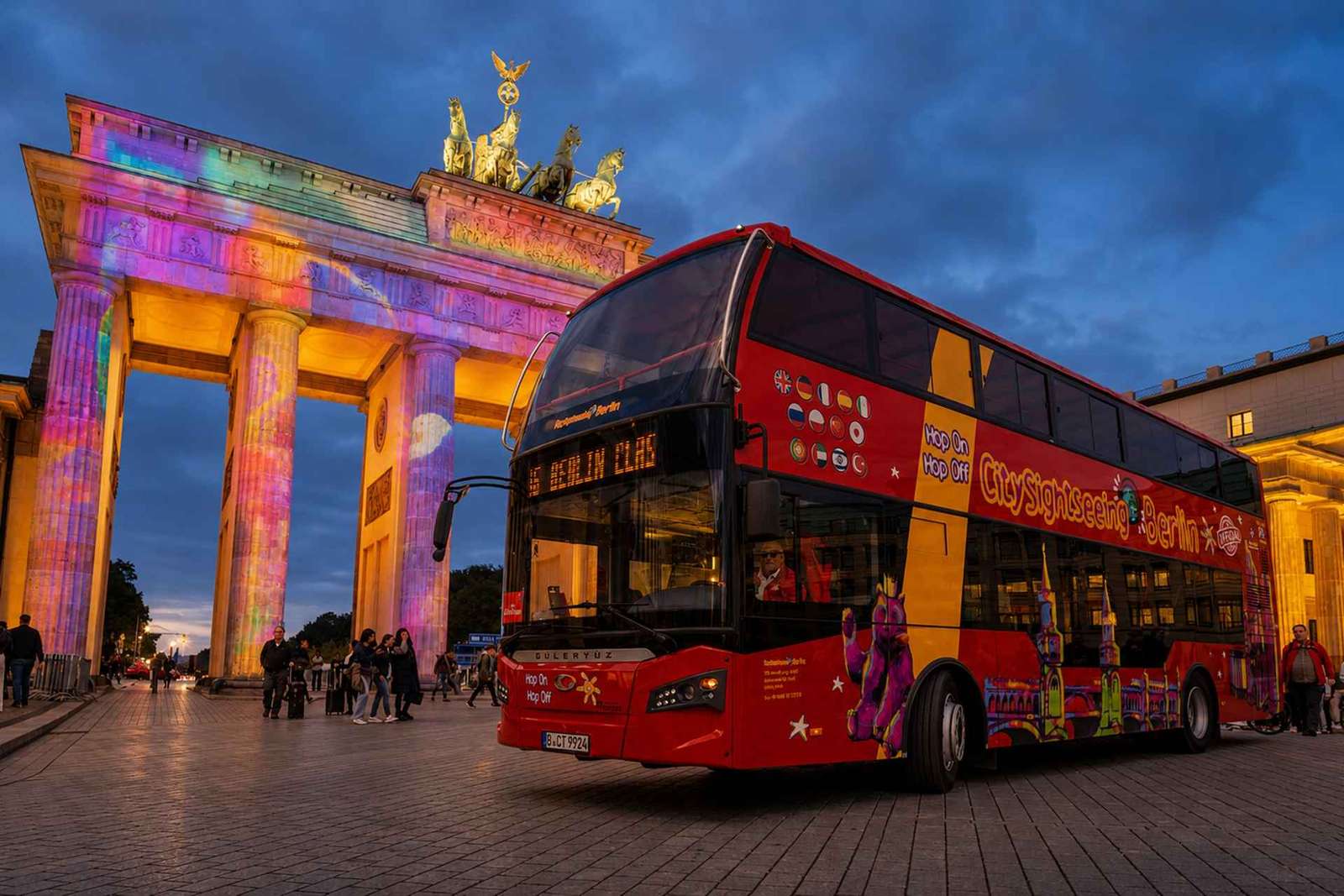 Tour delle luci di Berlino in autobus con soste foto