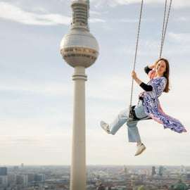 Berlino: L'altalena più alta d'Europa