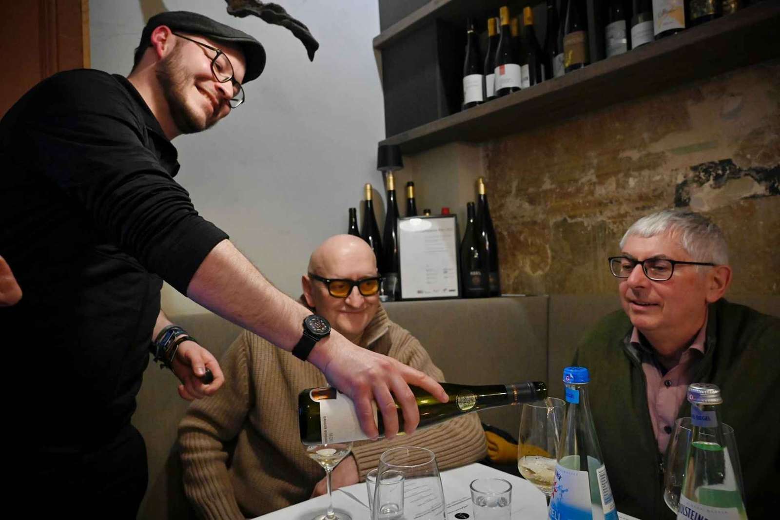 Degustazione di vini tedeschi al Mauerwinzer di Berlino